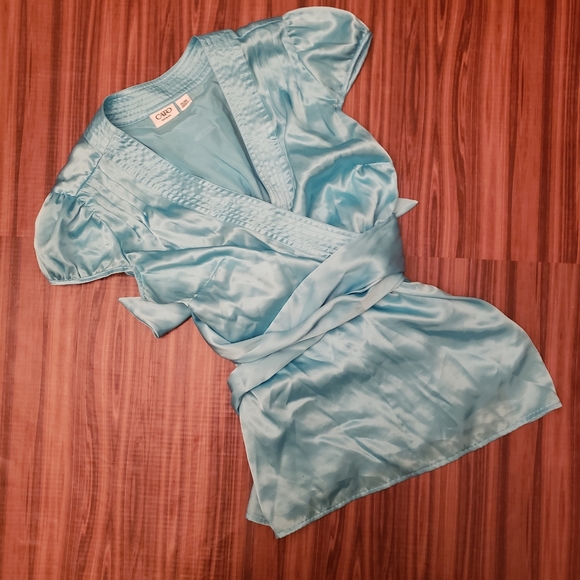 Cato silky wrap around shirt - Picture 3 of 6